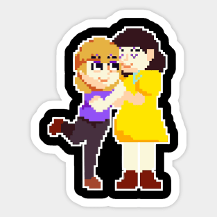 Pixel Art Pride Girl Love Sticker